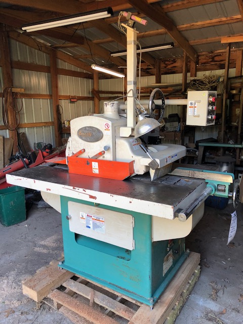 Grizzly Model G0524 straight line rip saw 2005 serial # 9403123 3PH 220