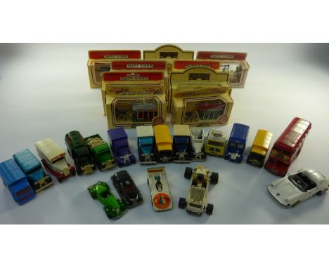 Collection of Lledo 'Models of Days Gone' model vehicles in one box