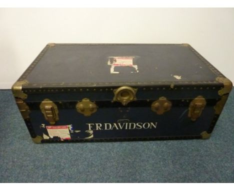 'Mossman - London Made' travelling trunk L93cm 