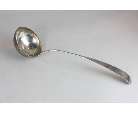 A Scottish George III silver Old English pattern soup ladle, maker R Green or Grierson Edinburgh 1801 (monogrammed), 5.5oz (N