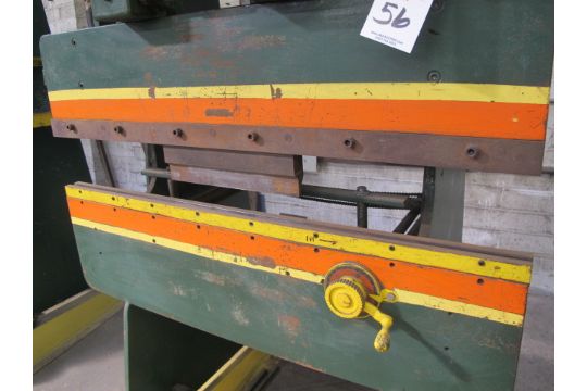 Chicago Mdl 135 15 Ton X 48 Press Brake S N L 13653 W Manual Back Gage 6 Throat