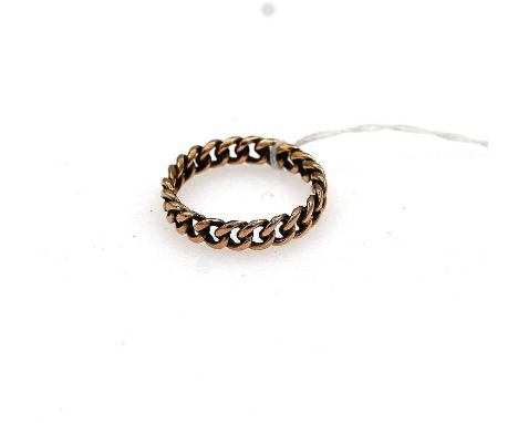 gold wedding band, platted 3.13g size R