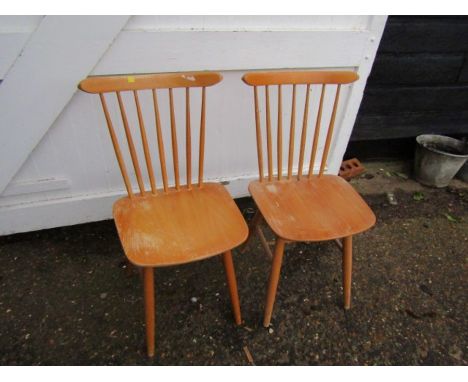 3 Stick back chairs (only 2 pictured)