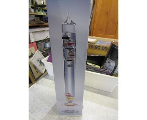 Boxed Galileo thermometer