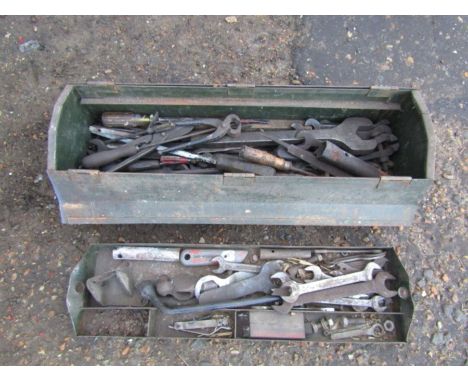 Metal toolbox with tools&nbsp;