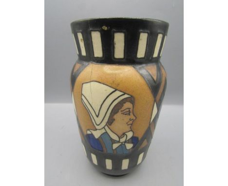 Quimper Odetta vase a/f- see photo's