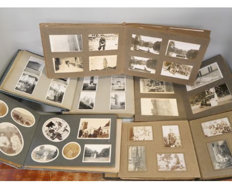 Ephemera; five vintage photograph albums 