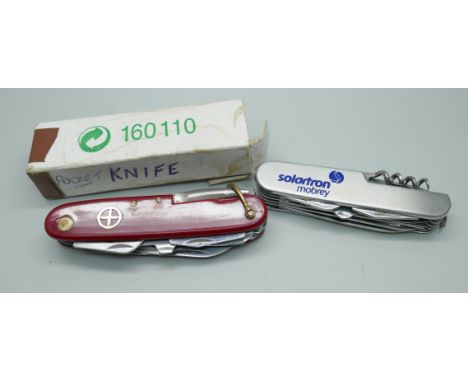 Two multi-tool knives 