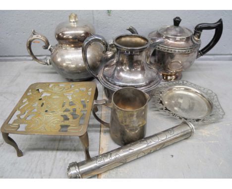 A box of plated flatware and a box of silver plate, etc (2) **PLEASE NOTE THIS LOT IS NOT ELIGIBLE FOR IN-HOUSE POSTING AND P