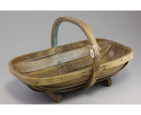 Vintage Bentwood Flower Garden Trug