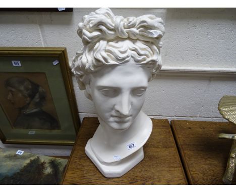 Large ceramic bust