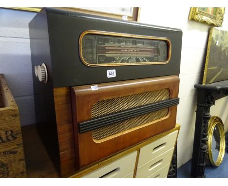 A vintage Regentone walnut cased radiogram