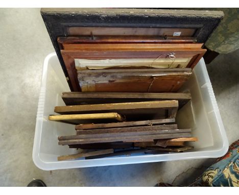 Group of Oak and Wooden Framed Prints