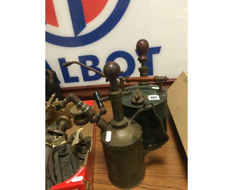 Vintage Cromessol Brass Sprayer and another Sprayer