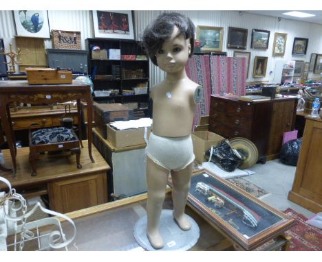 Vintage Shop Display Child Mannequin 