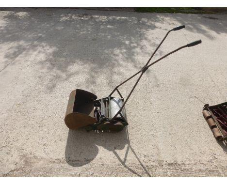 Vintage Early 1950's J P Maxees 12" Real Roller Cylinder Push-along Lawn Mower