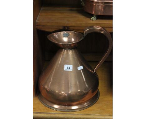 Vintage 1 Gallon Copper Jug with lead mark
