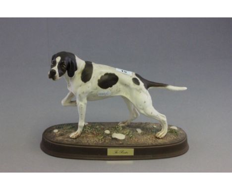 Beswick ' The Pointer ', matt finish on ceramic plinth