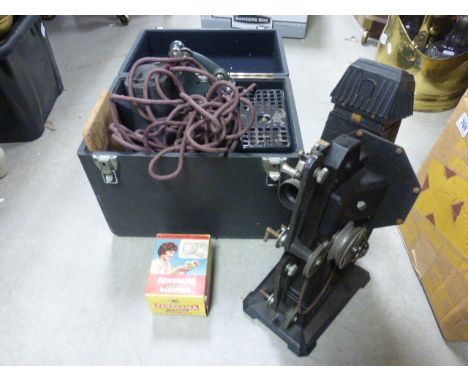 Vintage Pathescope Projector and a Cased Paillard Projector, etc