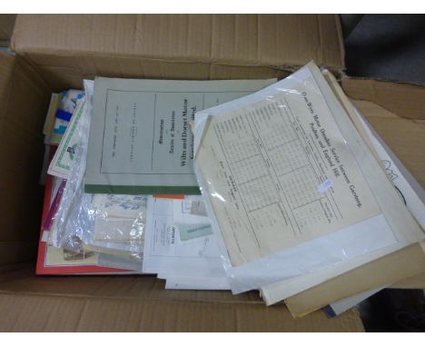 Mixed Lot of Vintage Ephemera relating to Transport including Trains, Trams and Buses