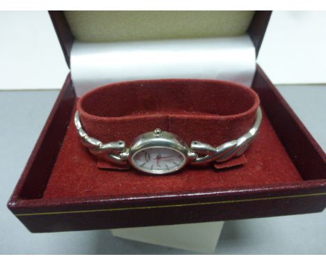 Boxed Silver Ladies Rotary Wristwatch