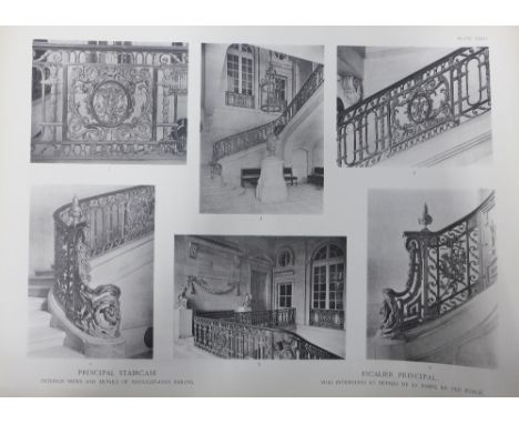 Petit Trainon, a collection of architectural book plates (a lot) 