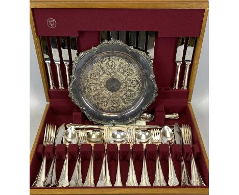 SPEAR & JACKSON 'EMPRESS' PART CANTEEN OF EPNS CUTLERY, 50 pieces along with 4 x non-matching Community Plate knives and a Vi