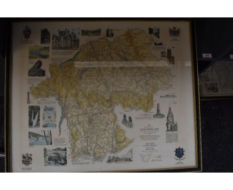 Wainwright. A Map of the County of Westmorland. First edition, coloured. Framed and glazed. (1)