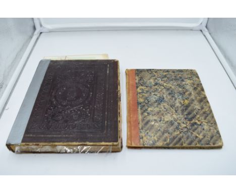 A Victorian Commonplace/Leisure Hours Book. Dates circa 1851. Initialed 'C. L. A.', presumed authoress as they have the first