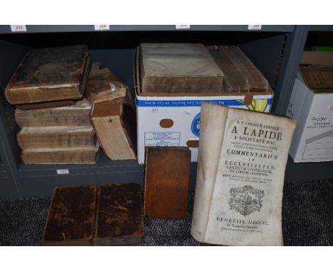 Antiquarian Odd Volumes. A large selection, includes; Francisco Turrettino - Institutio Theologiae Elencticae (pars secunda).