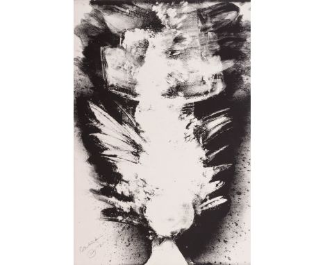 Otto Piene (1928 Bad Laasphe - 2014 Berlin) (F)Ohne Titel (aus der Serie: Addis Abeba), Seriegrafie auf Karton, 144,5 cm x 97