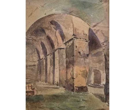 The Rev, Jean Louis Petit, MA FSA, (British,19th century) a pair of architectural studies: the Basilica Di San Lorenzo, inscr