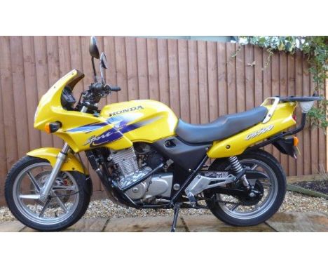 1999 Honda CB500S – only 10,342 miles from new.. Reg. no. T293 AUA. Frame no. ZDCPC32E0WF303581. Engine no. PC26E2304241. The