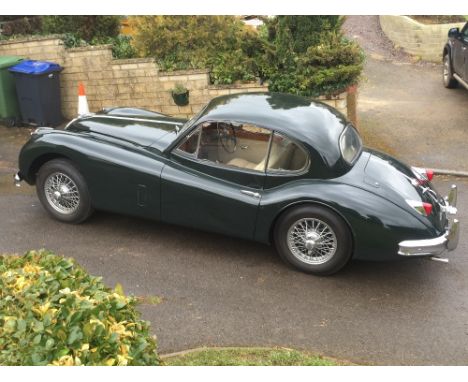 1955 Jaguar XK 140 Coupe. Reg. no. NSG 337. Chassis no. 804350DN. Engine no. G637218. Launched in 1954, the Jaguar XK140 was 