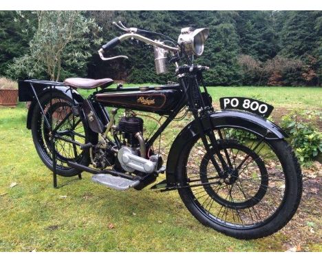 1924 Raleigh 350 cc 2 ¾ HP Model No. 2. Reg. no. PO 800. Frame no. 15253. Engine no. R14404. Britain's best-known bicycle mak