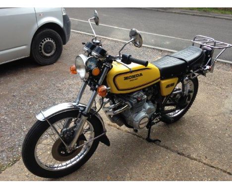 1978 Honda 400/4. Reg. no. JCG 602S. Frame no. CB400F1074058. Engine no. CB400FE1069855. The Honda CB400F arrived in 1975 as 