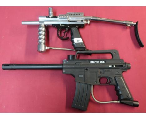 SMK PB M 11 paintball gun and a Bravo one paintball gun (2) 