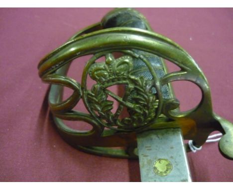 1845 pattern general officers sword marked Pulford &amp; Sons, Saint James' Street, London, with broad arrow mark with brass 