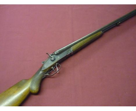 M. G. Stahl 16 bore side by side hammer gun with 29 1/2 inch barrels, 14 inch pistol grip stock, serial no. 21359 (shotgun ce