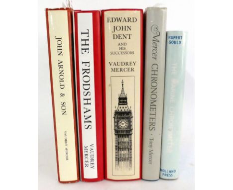 Mercer (Vaudrey) John Arnold & Son, Chronometer Makers, 1762-1843, 1972, AHS, dust wrapper; idem, The Life and Letters of Edw