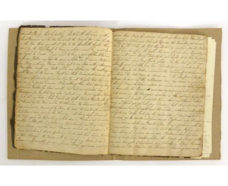 Butterworth (James) manuscript: ''A True and Particular Account Collected from the own hand-writing of James Butterworth, Wea