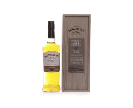 BOWMORE 1988 AGED 24 YEARS - FEIS ILE 2013 Active. Bowmore, Islay. Distilled 1988, matured in first-fill bourbon cask, bottle