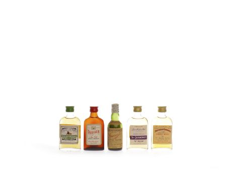 TALISKER FINE OLD SCOTCH WHISKIES MINIATUREProduced by Samuel Dow Ltd, Glasgow. 70° proof. GLENFIDDICH SPECIAL PURE MALT MINI