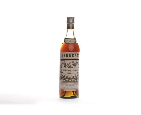 HENNESSY 70° PROOF A.C. Cognac, France. Label reads: 'maximum price 37- per bottle'. No capacity stated, 70° proof.