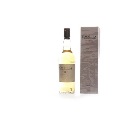 CAOL ILA UNPEATED STYLE AGED 8 YEARSActive. Port Askaig, Islay.Matured in first fill bourbon casks, bottled 2007. 70cl, 64.9%