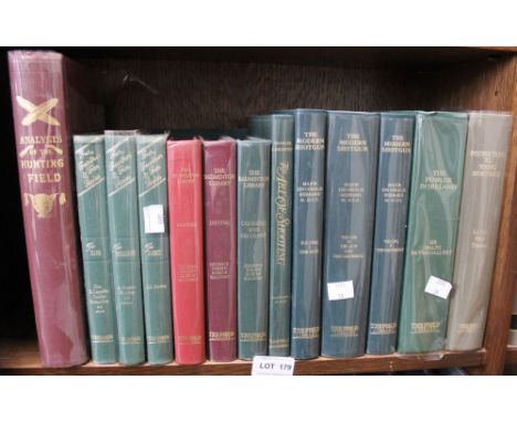 A shelf containing a good selection of Field Sports related books, mainly published by The Field Library (13)