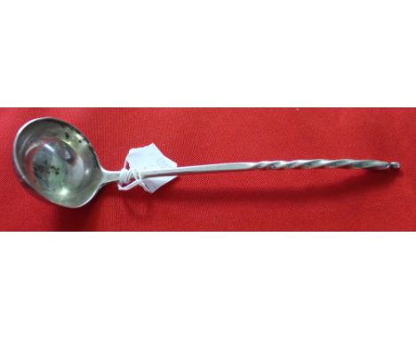 Georgian Scottish provincial silver ladle by John Heron of Greenock