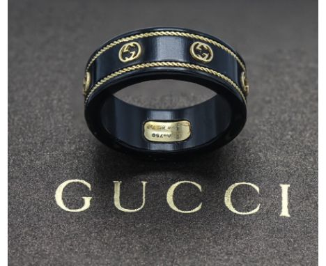 THE ICON Collection Unisex&nbsp; ring reprises one of the House of Gucci most emblematic motifs for Cruise 2020. The interloc