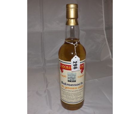 HOGMANAY DRAM 1995/1996 21 YEAR OLD BALMENACH FROM THE MASTER OF MALT(EXCLUSIVELY FOR MEMBERS OF THE MALT WHISKY ASSOCIATION)