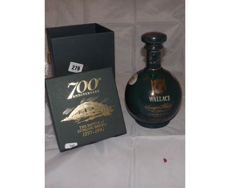 WALLACE SINGLE MALT LIQUEUR 700TH ANNIVERSARY STIRLING BRIDGE 585/1000IN CERAMIC DECANTER 35%VOL70CL BOXED EST[£60-£80] 